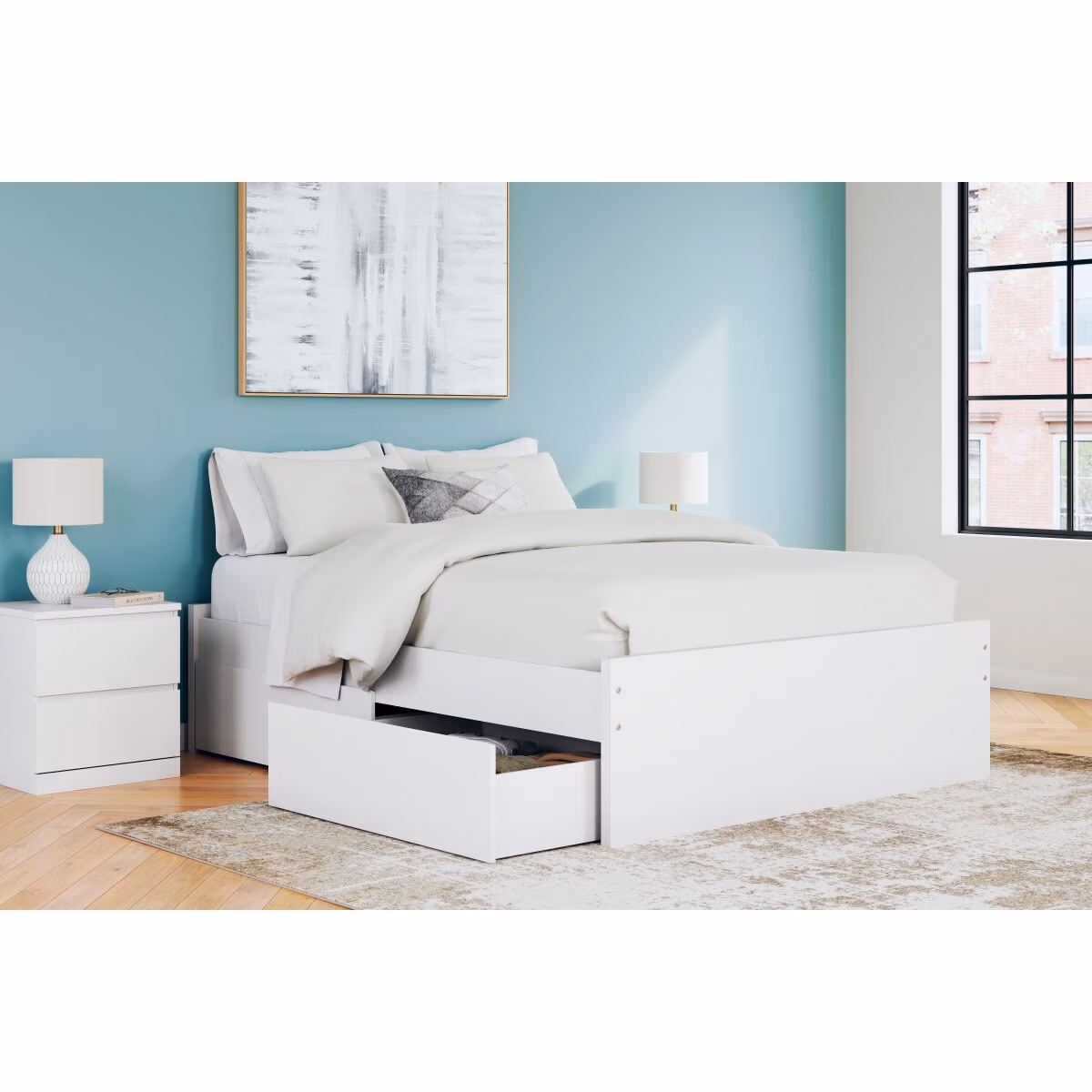 Onita Queen Platform Bed with 1 Side Storage - Image 11