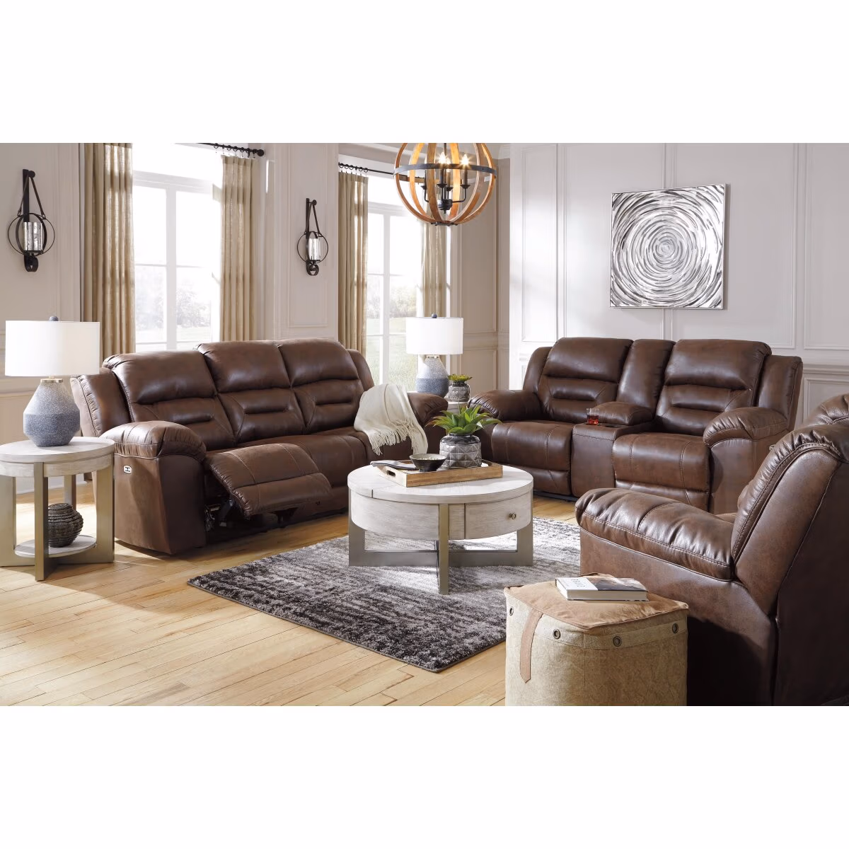 Stoneland Power Reclining Sofa, Loveseat and Recliner - Image 3
