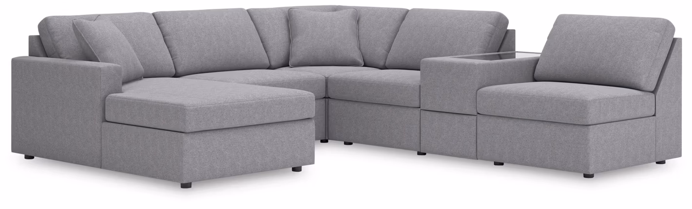 685ab7834ab26e4dcf8ce5c0a18159cd Modmax 6-Piece Sectional with Chaise - Image 1