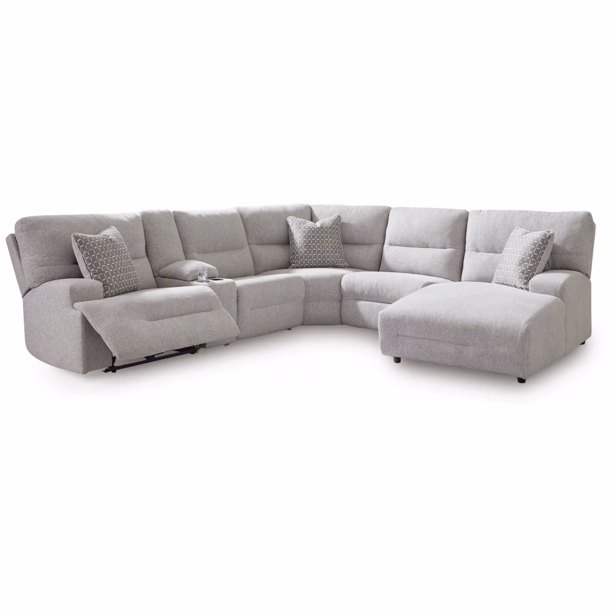 Acklen Place 6-Piece Power Reclining Sectional with Chaise - Image 2