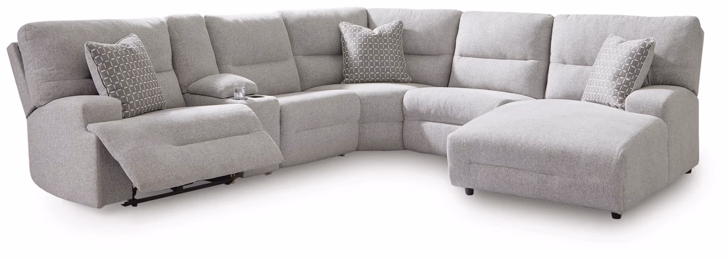 Acklen Place 6-Piece Power Reclining Sectional with Chaise