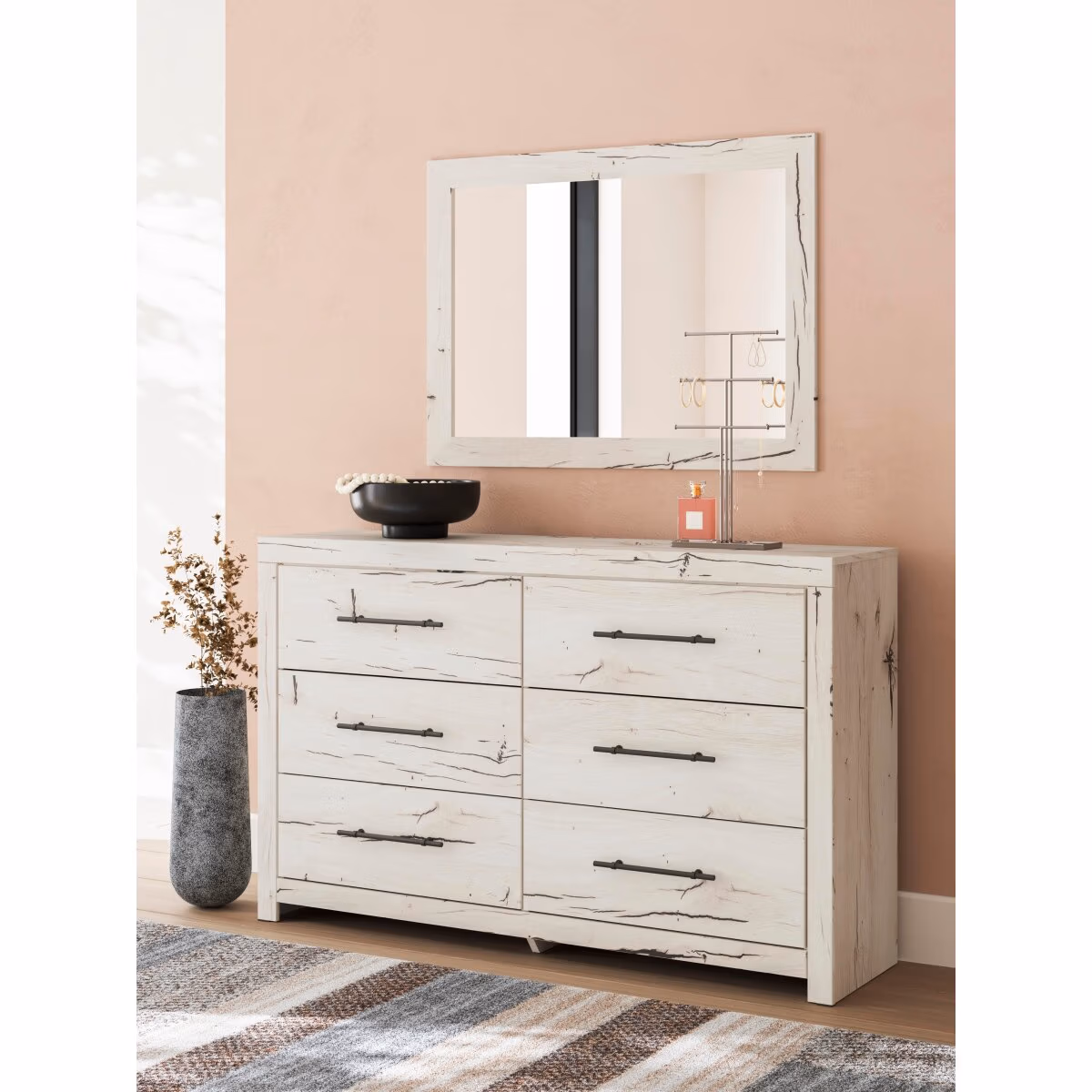 Lawroy Queen Panel Bed, Dresser and Mirror - Image 14