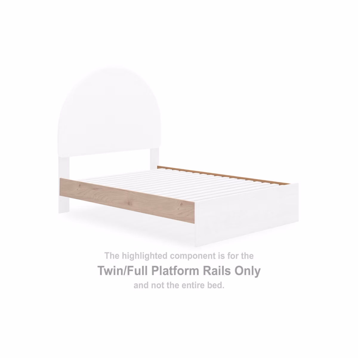 Arloster Twin/Full Platform Rails - Image 2