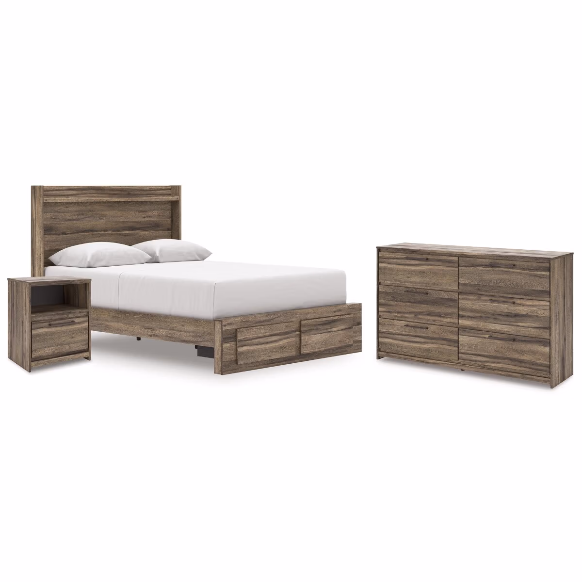 Elbrim Queen Panel Storage Bed, Dresser and Nightstand - Image 2