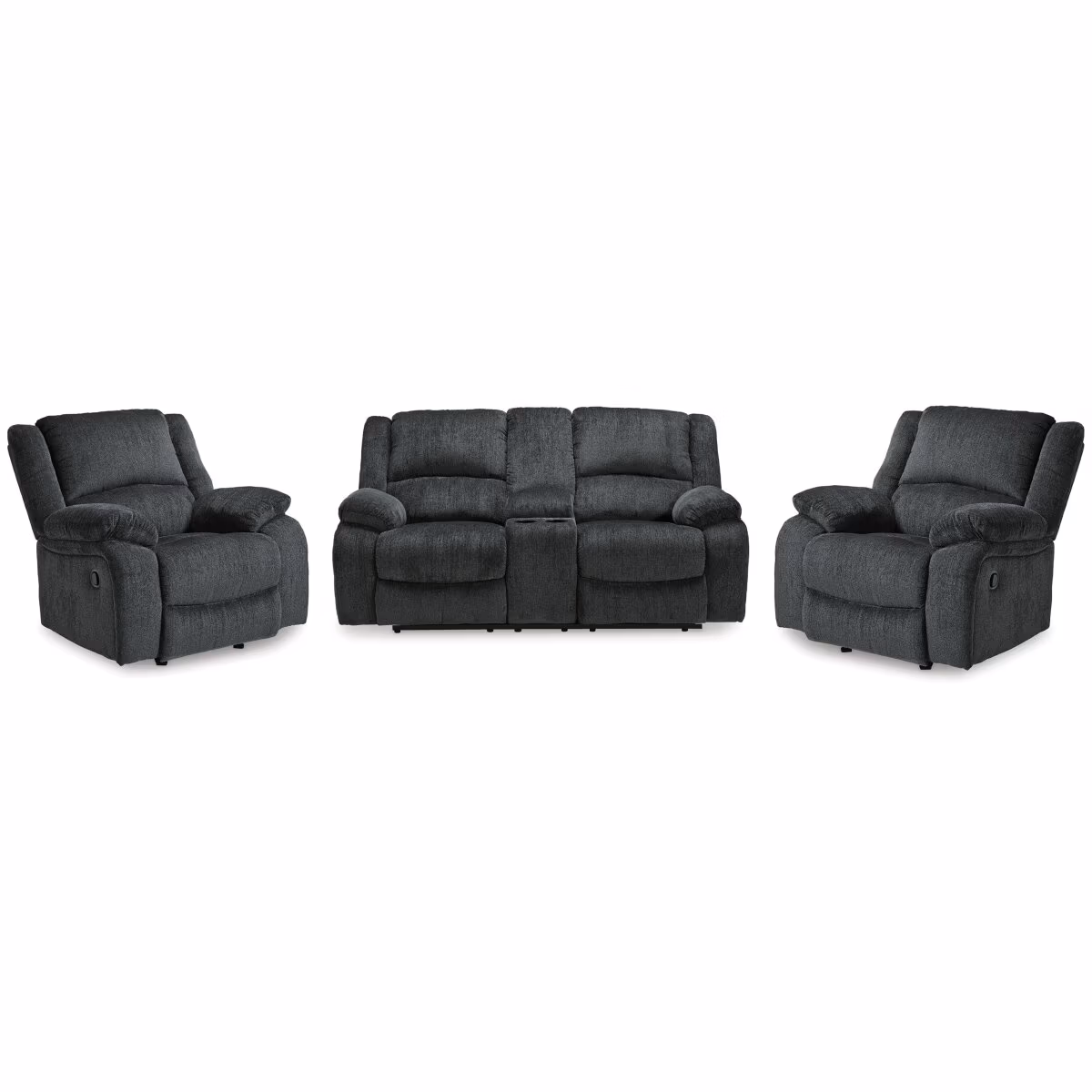 Draycoll Reclining Loveseat and 2 Recliners - Image 2