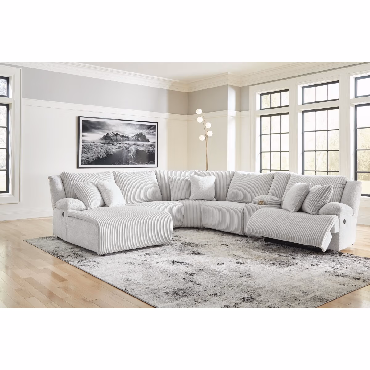 Top Tier 6-Piece Reclining Sectional with Chaise - Image 3