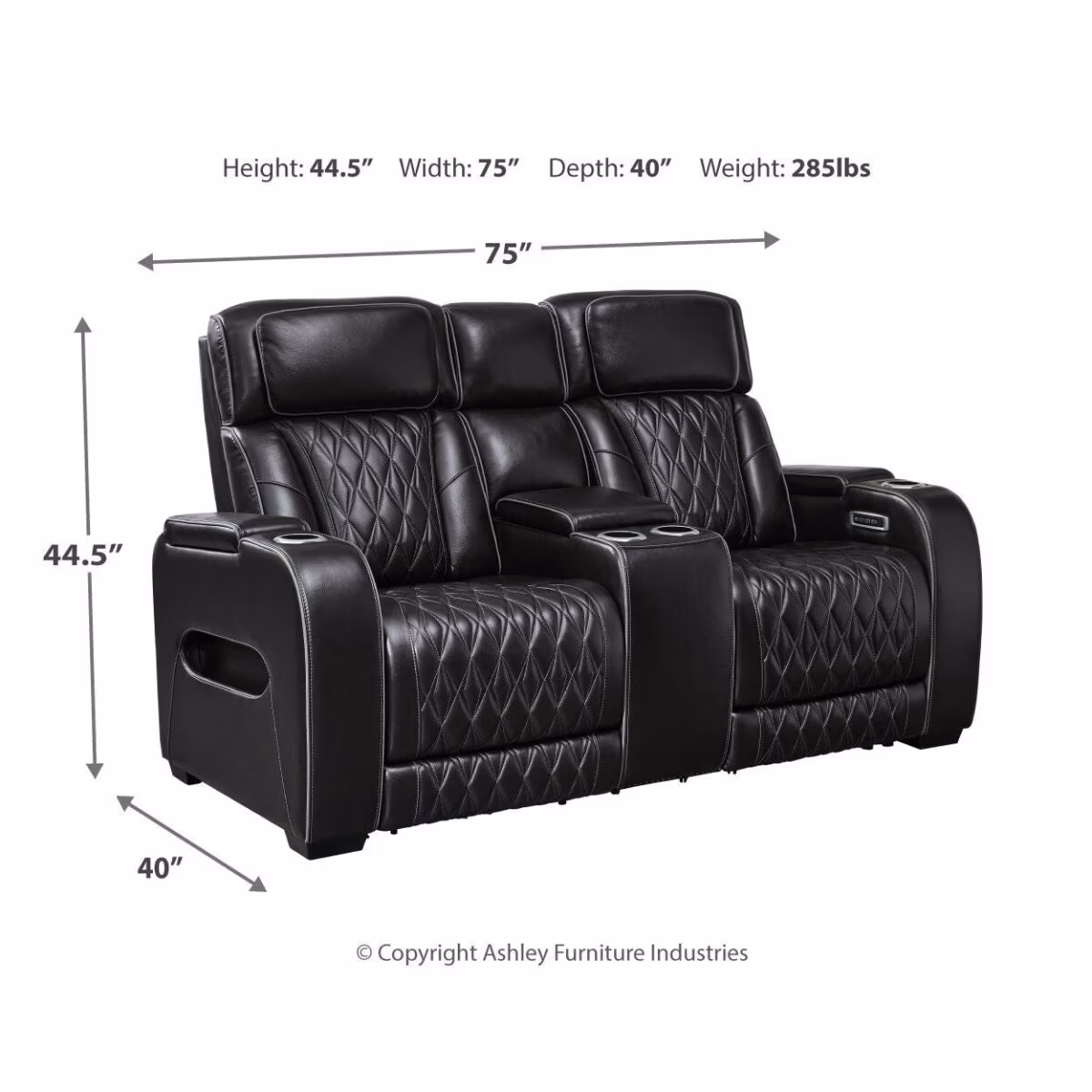 Boyington Power Reclining Loveseat with Console - Image 5
