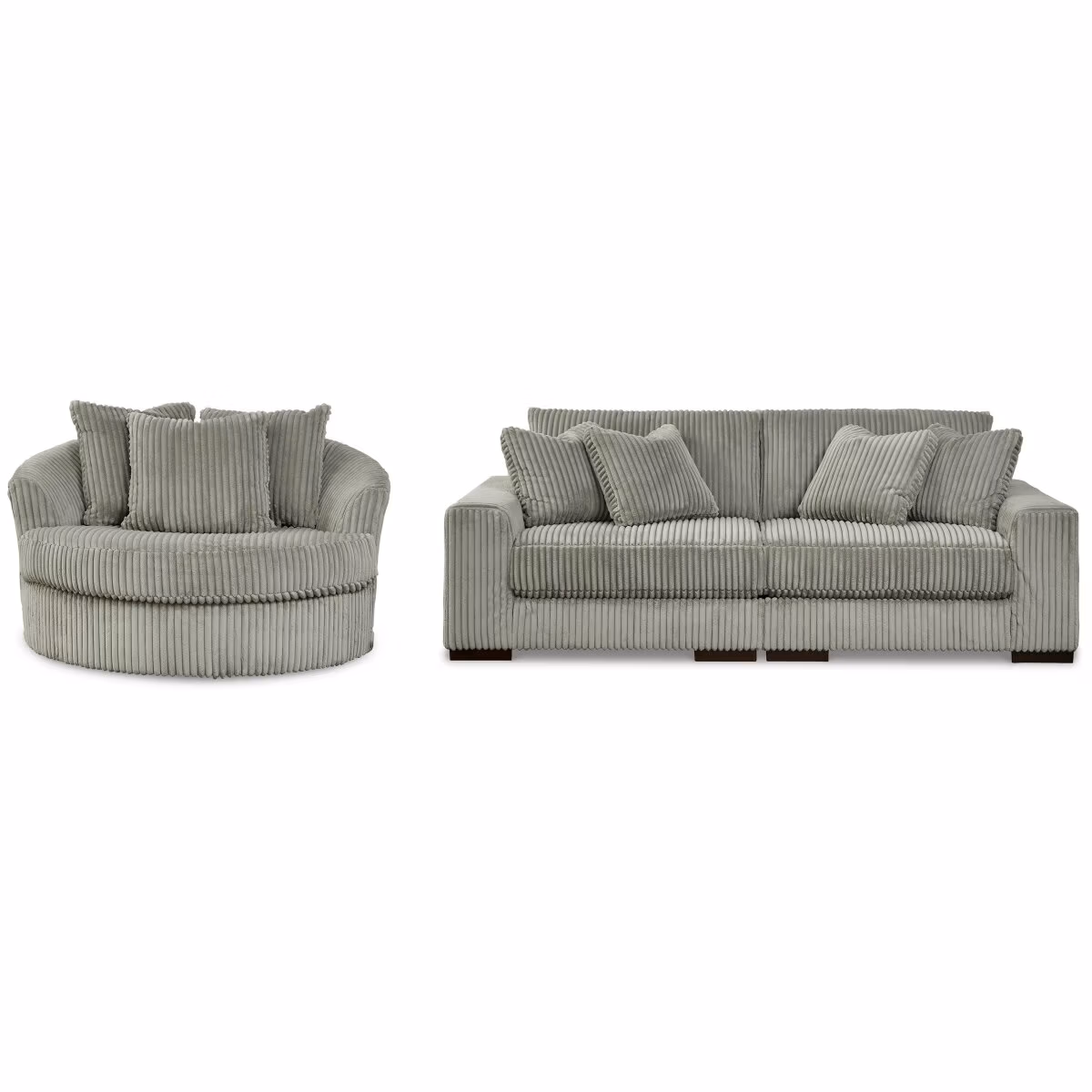 Lindyn 2-Piece Sectional Sofa and Oversized Swivel Accent Chair - Image 2