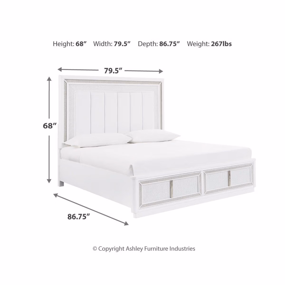 Chalanna King Upholstered Storage Bed - Image 11