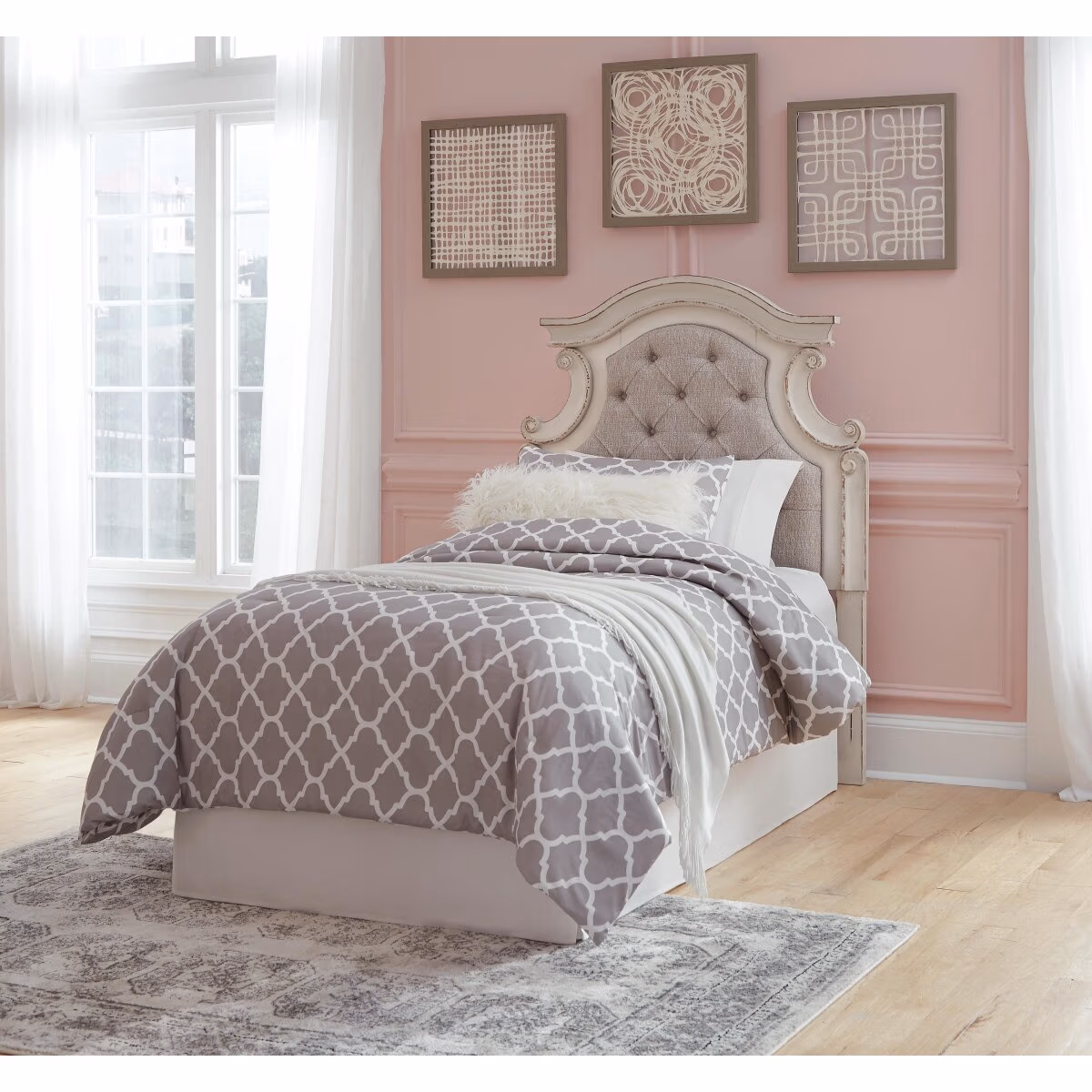 Realyn Twin Upholstered Panel Headboard - Image 7