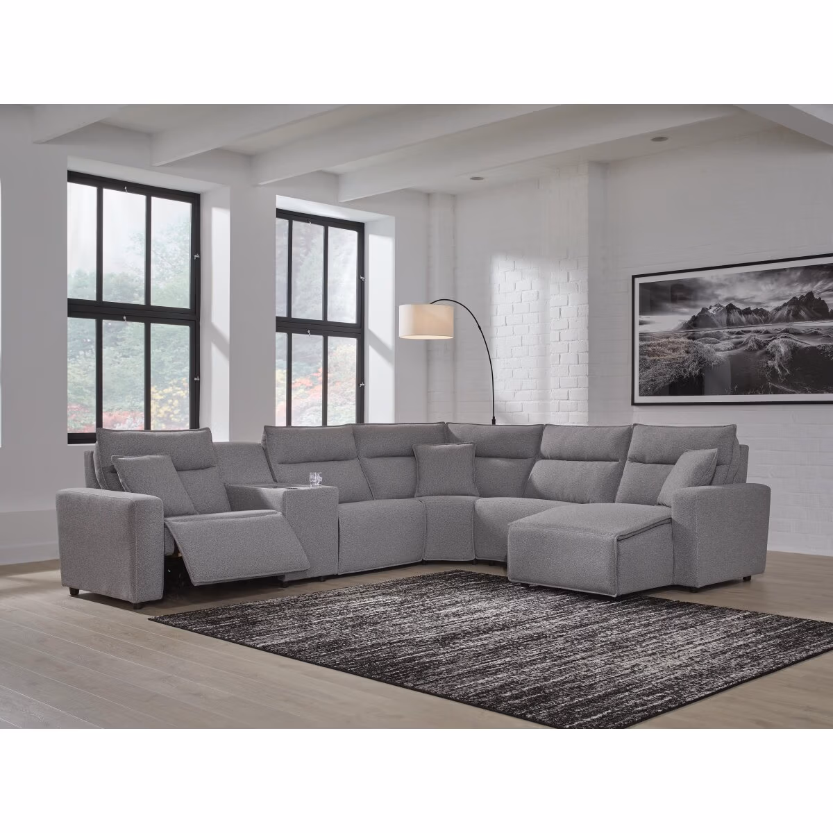 Modmax II 6-Piece Power Reclining Sectional with Chaise and Console - Image 3