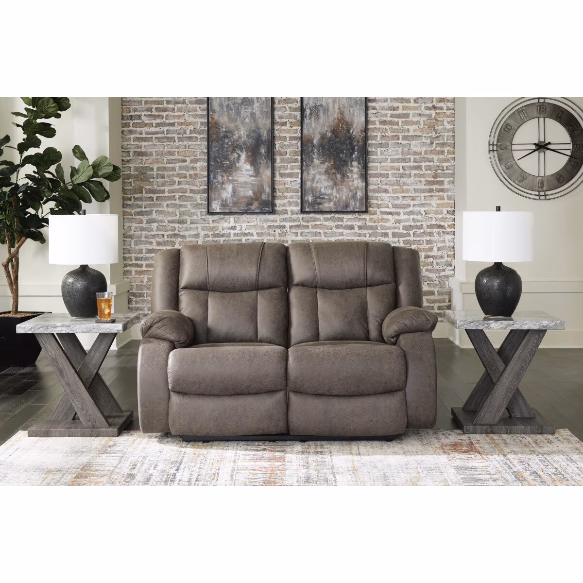 First Base Reclining Loveseat - Image 3