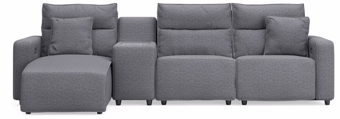 Modmax II 4-Piece Reclining Sectional with Chaise and Console