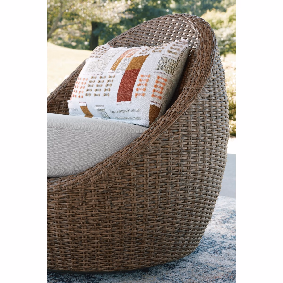 Double Point Outdoor Loveseat/2 Swivel Chairs (Set of 3) - Image 6