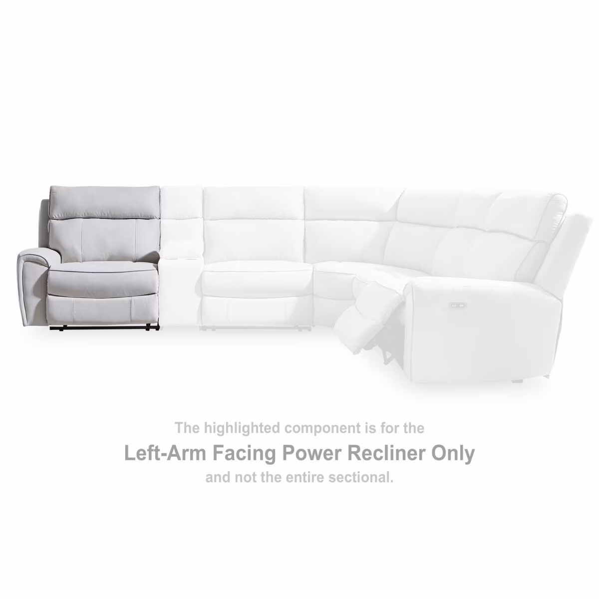 Social Pointe Left-Arm Facing Power Recliner - Image 3