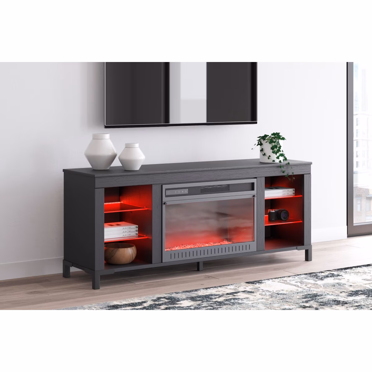 Cayberry 60" TV Stand with Electric Fireplace - Image 15