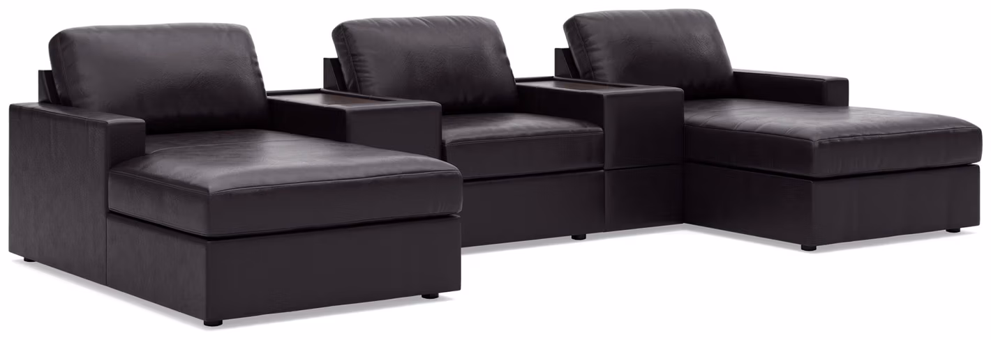 Modmax II 5-Piece Double Chaise Sectional with Storage Consoles