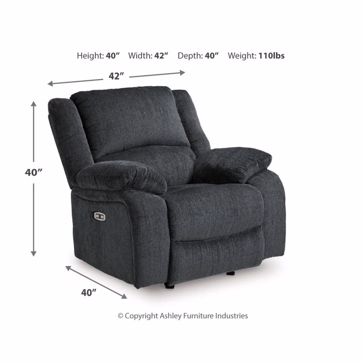 Draycoll 2 Power Reclining Loveseats and Recliner - Image 7