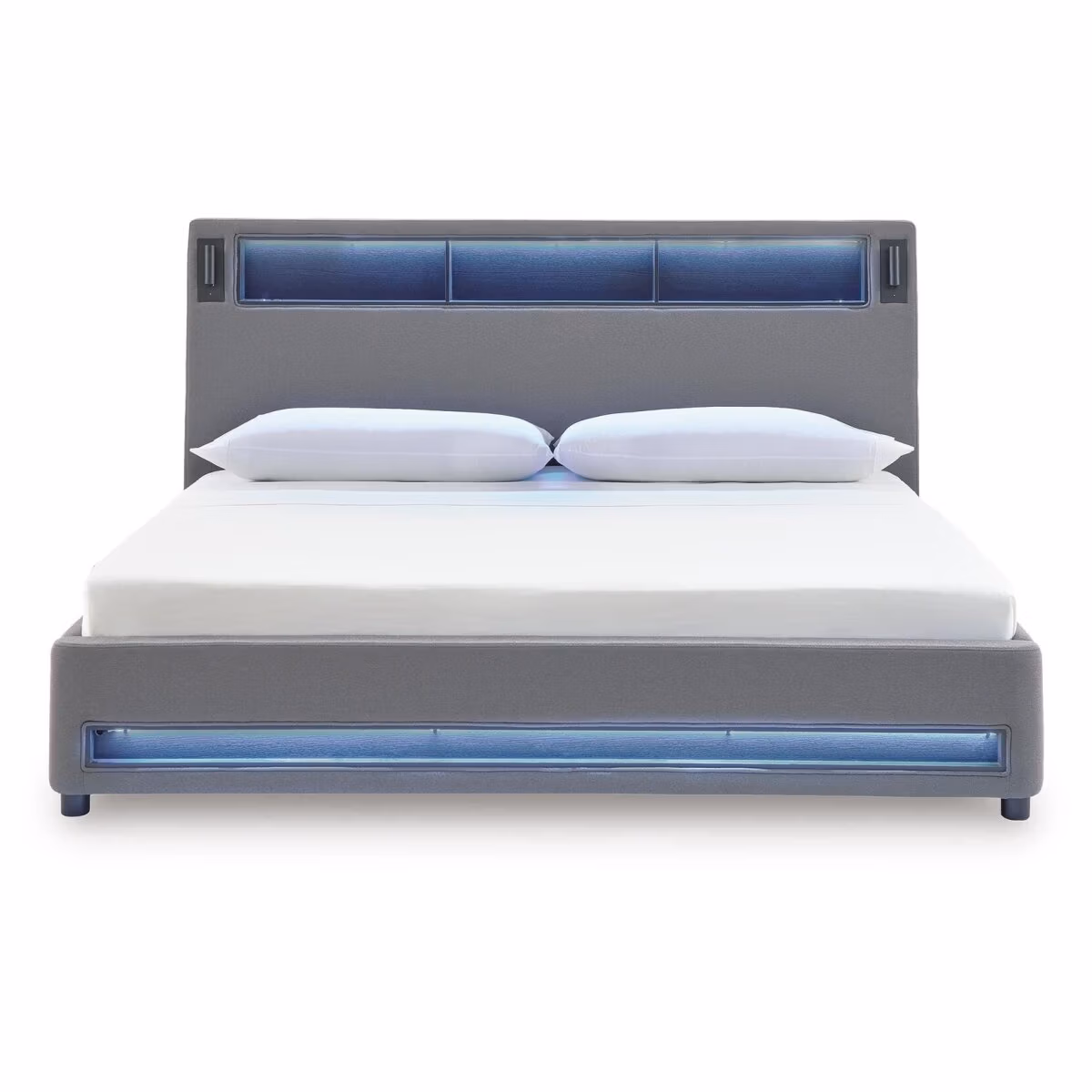 Finigale King Upholstered Bed with Wireless Audio - Image 6