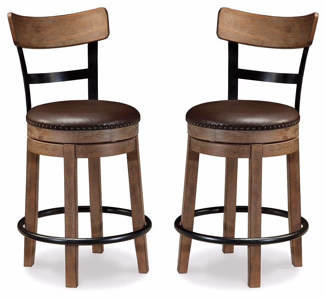 Pinnadel Counter Height Bar Stool (Set of 2)