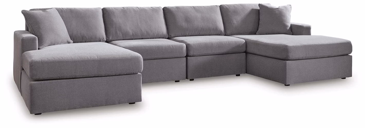 6f54a08d005c81ba1e5e6217fa6666c1 Modmax 4-Piece Sectional with Chaise - Image 1