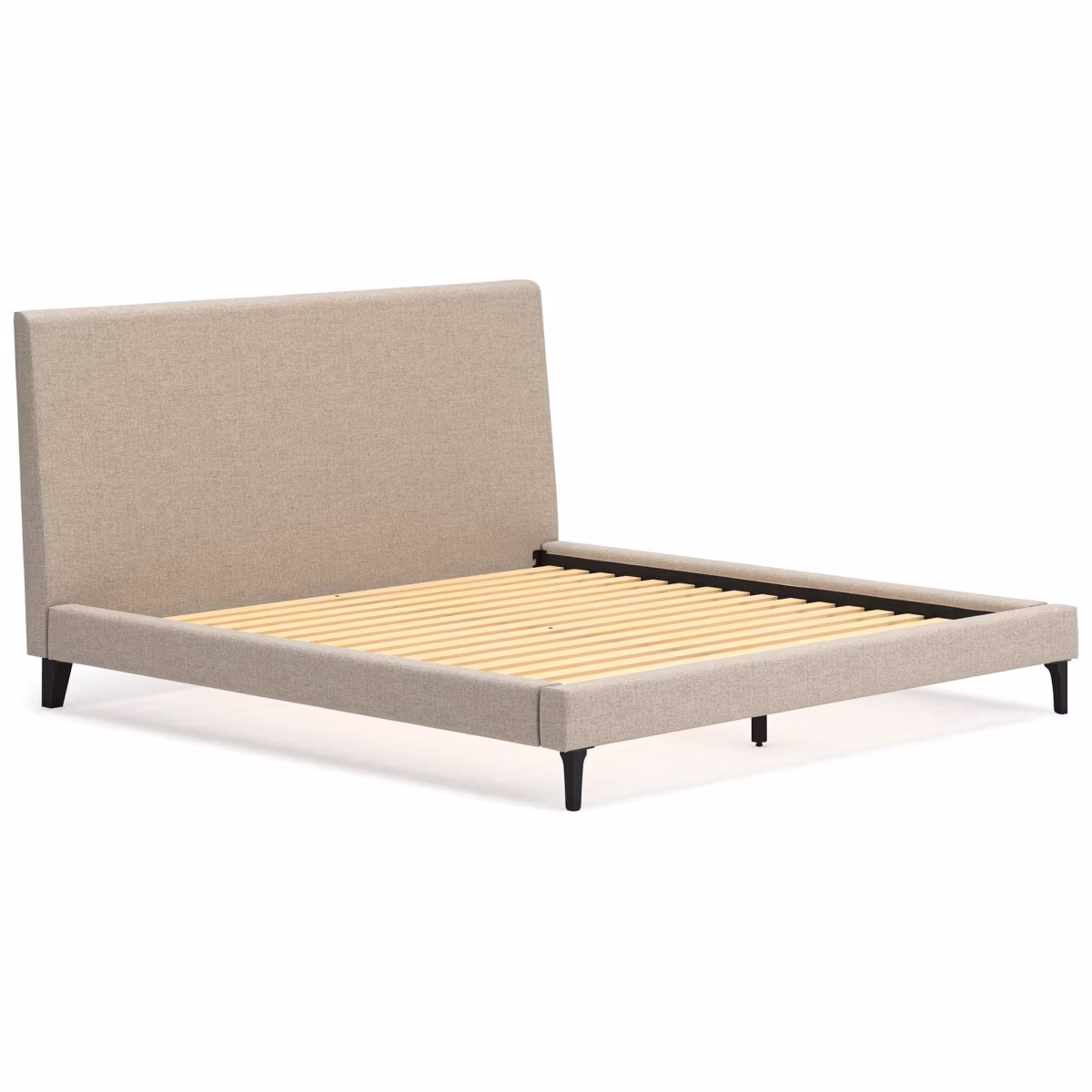 Cielden King Upholstered Bed with Roll Slats - Image 4