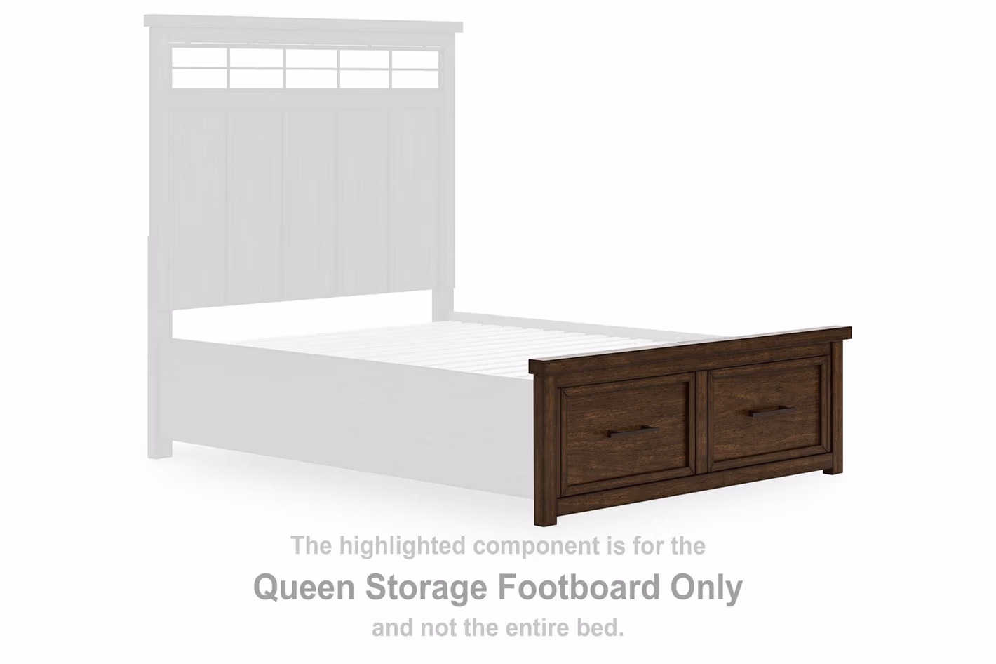 7224f78e190ab1a9183baa943ed7d9d3 Taffenbrook Queen Storage Footboard - Image 1