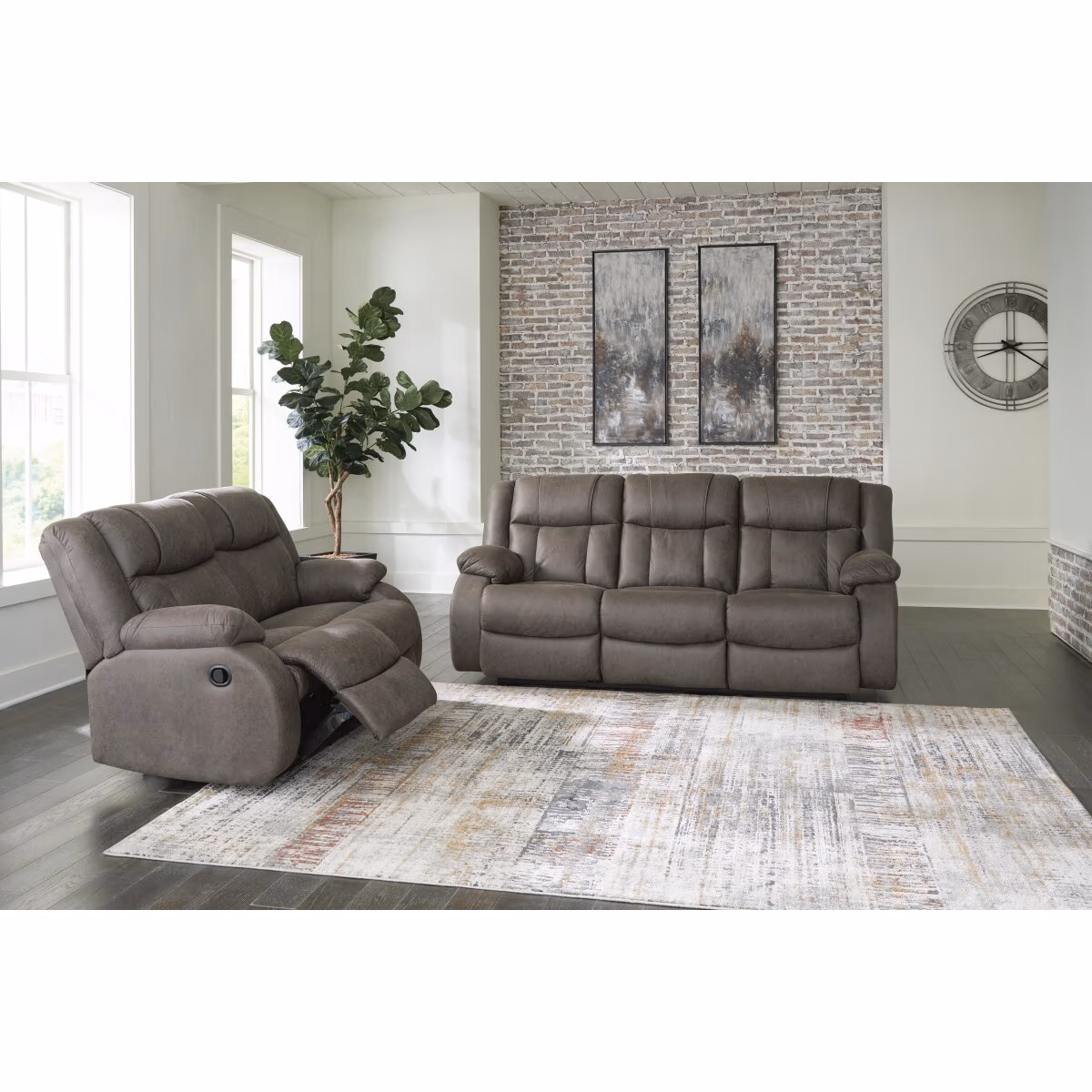 First Base Reclining Sofa, Loveseat and Recliner - Image 26