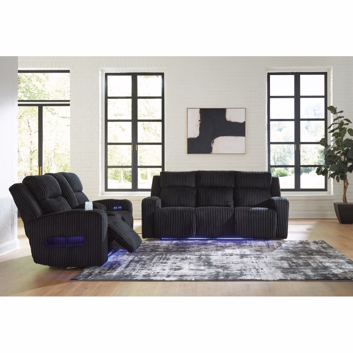 Belvarrow Power Reclining Sofa and Loveseat - Image 3