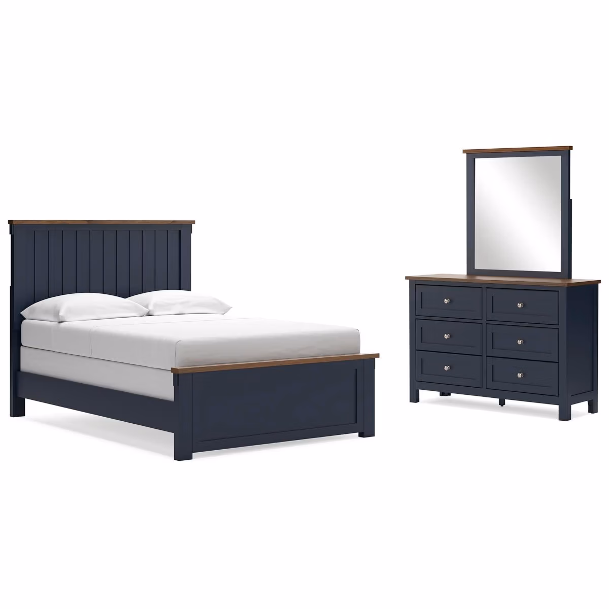 Landocken Full Panel Bed, Dresser and Mirror - Image 2