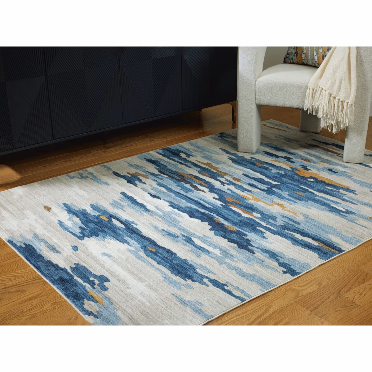 Vinlett 5' x 7' Washable Rug - Image 3