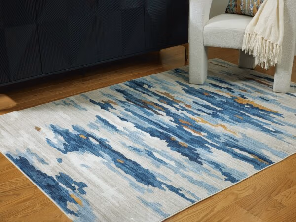 Vinlett 5' x 7' Washable Rug - Image 3