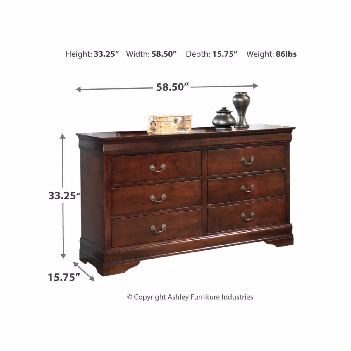 Alisdair Queen Sleigh Bed, Dresser and Chest - Image 4