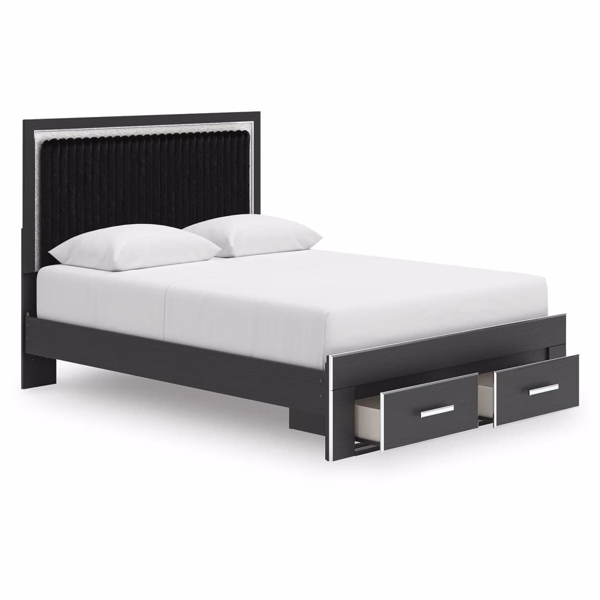 Zuraleus Queen Upholstered Panel Platform Storage Bed - Image 6