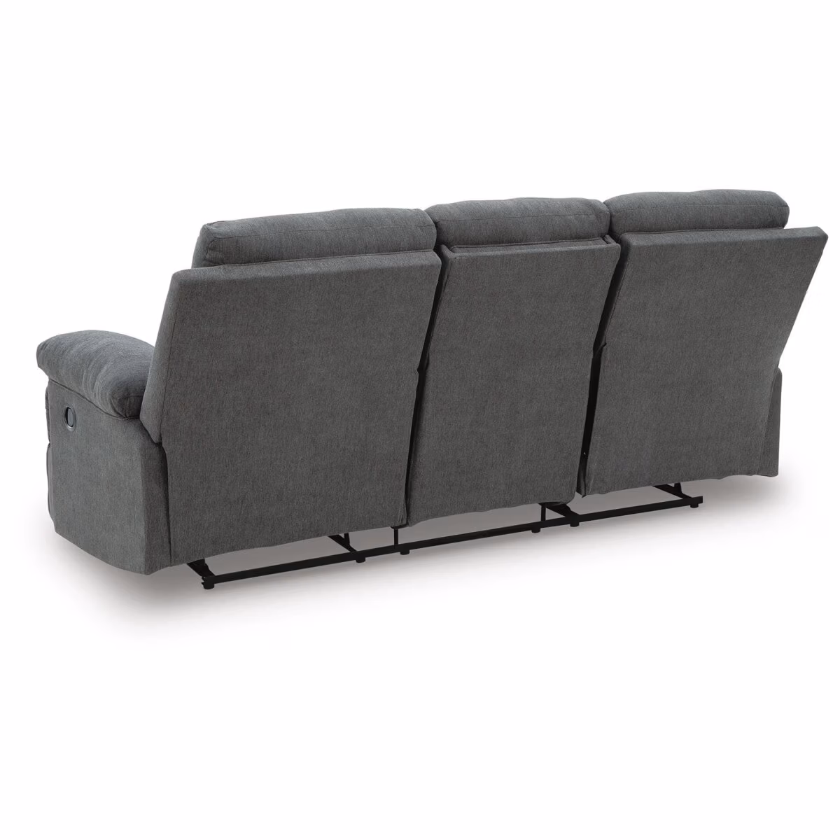 Side-Swipe Reclining Sofa with Drop Down Table - Image 7