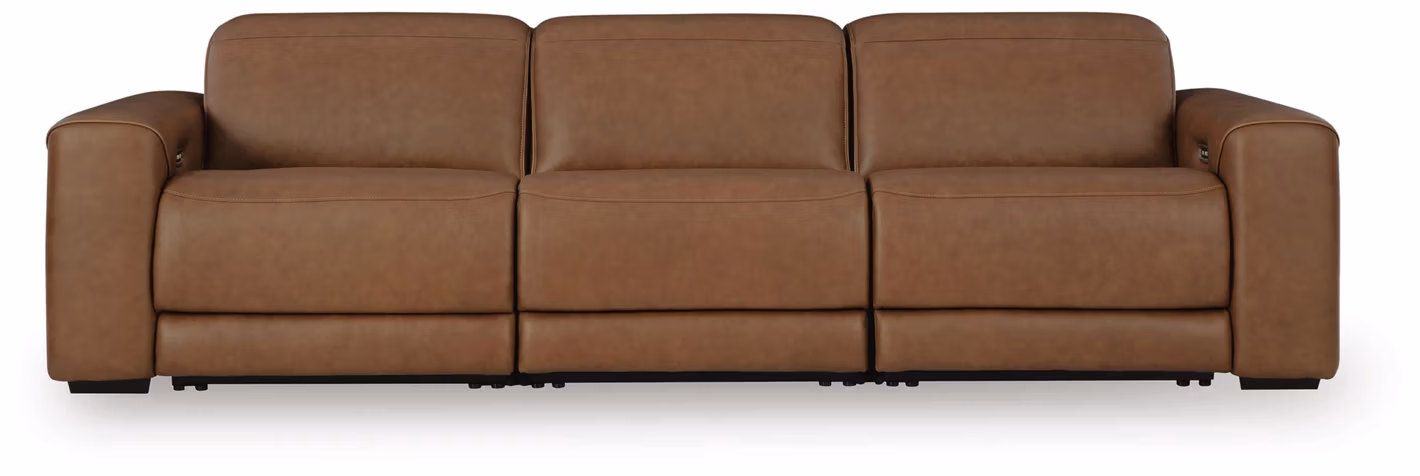 74260ce45bf1510e496ac7d56d64ae6d Magic Man 3-Piece Power Reclining Sectional Sofa - Image 1