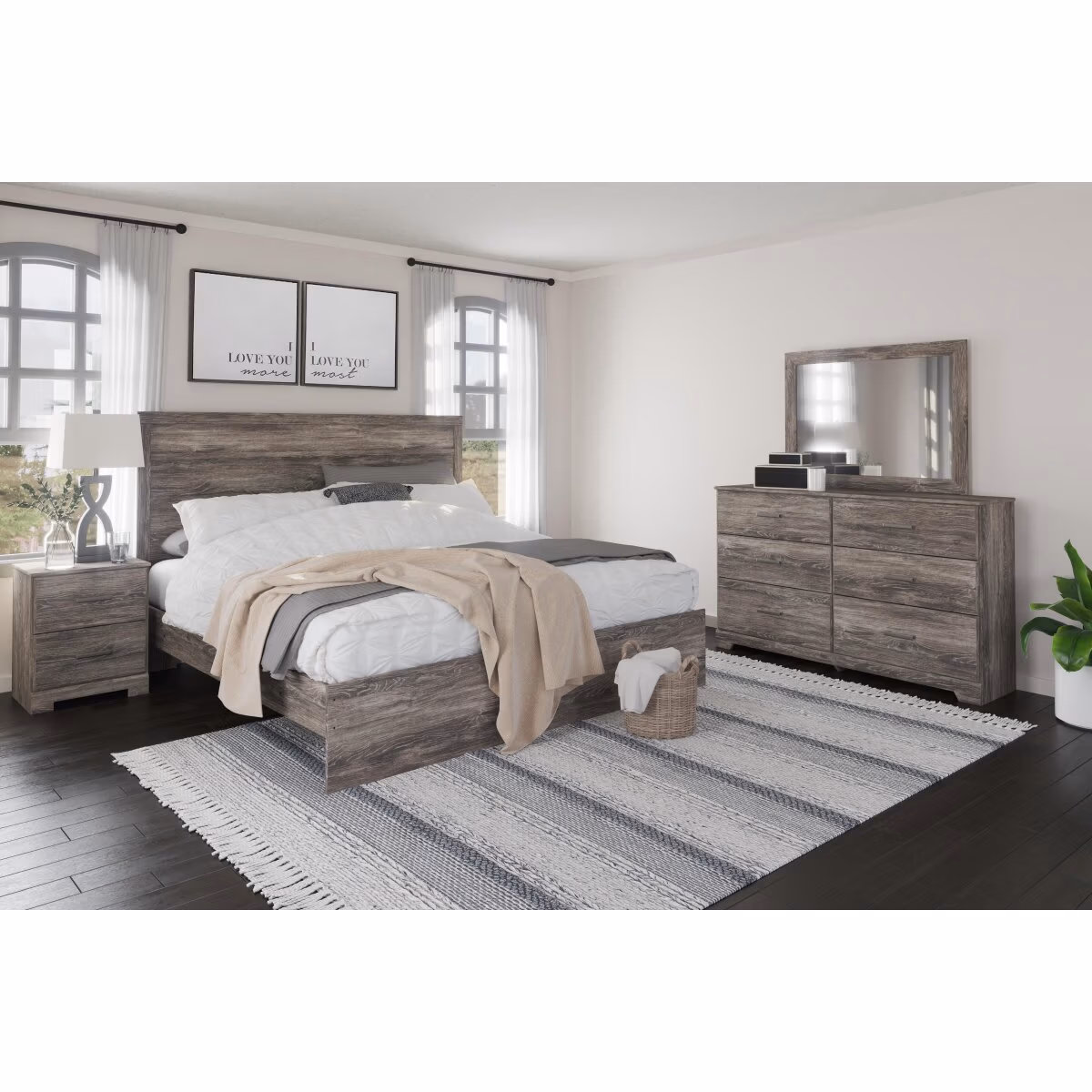 Ralinksi King Panel Bed, Dresser, Mirror, and Nightstand - Image 13