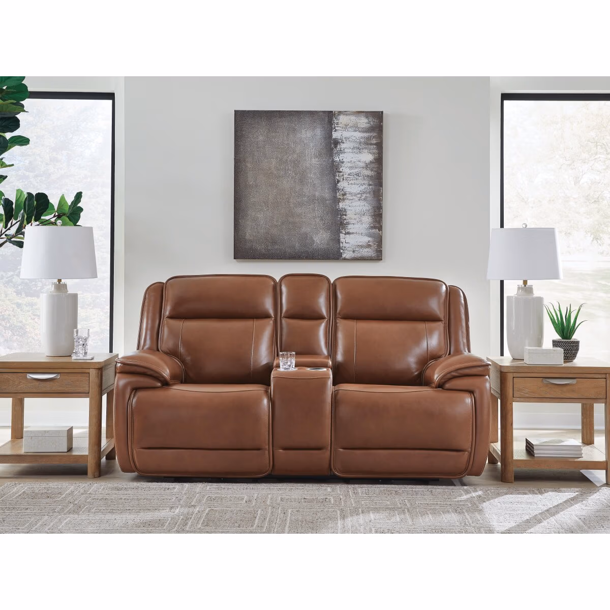 Healy Pier Power Reclining Loveseat with Console - Image 3