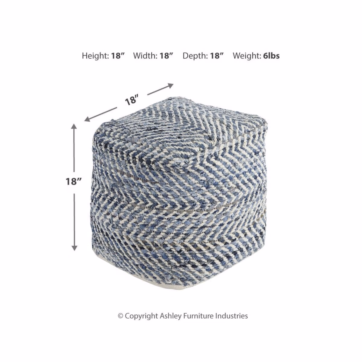 Chevron Pouf - Image 4