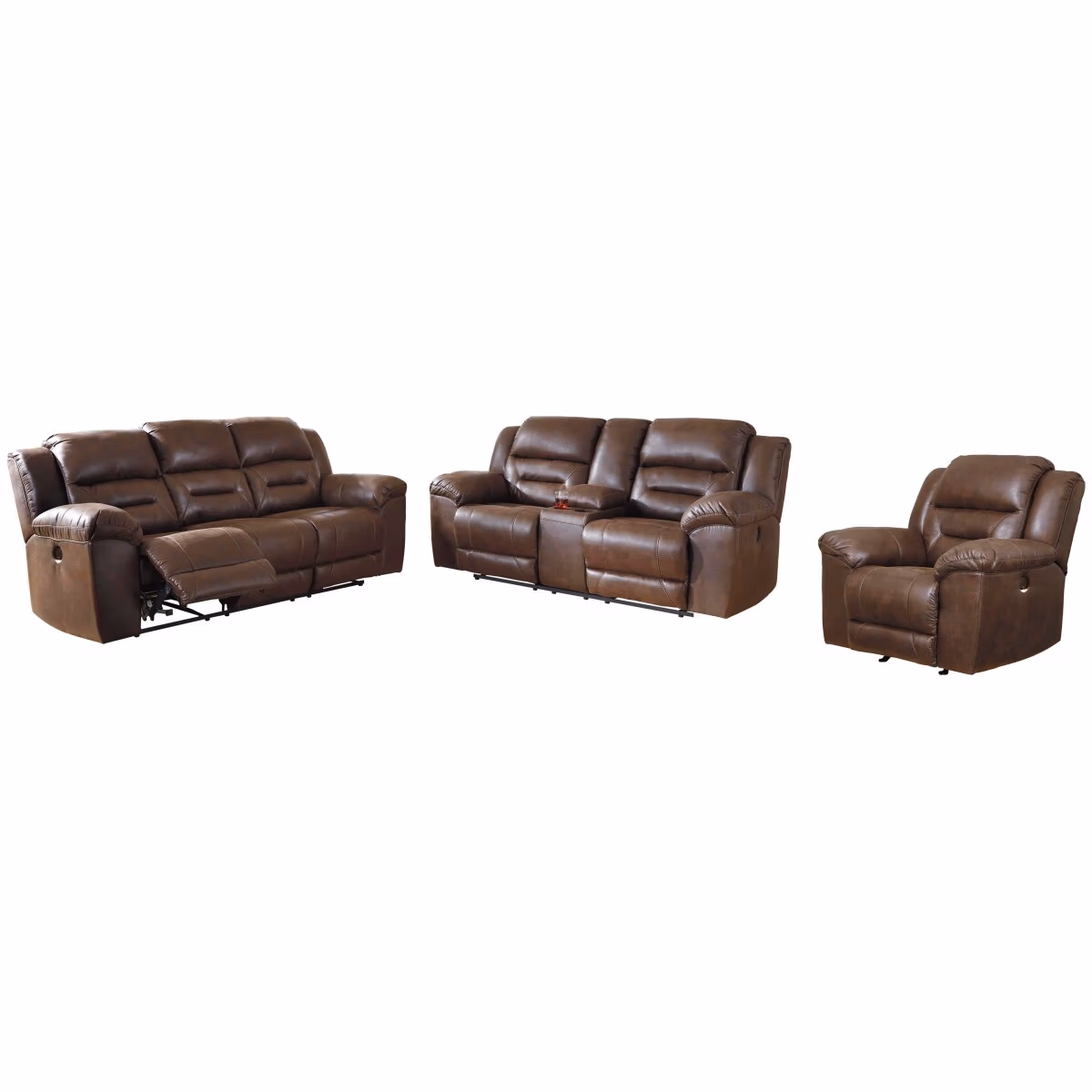 Stoneland Power Reclining Sofa, Loveseat and Recliner - Image 2
