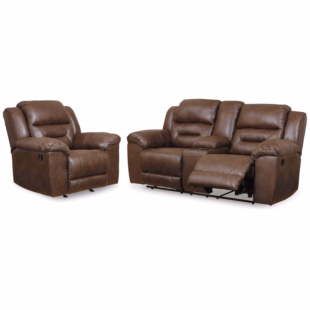 Stoneland Reclining Loveseat and Recliner - Image 2