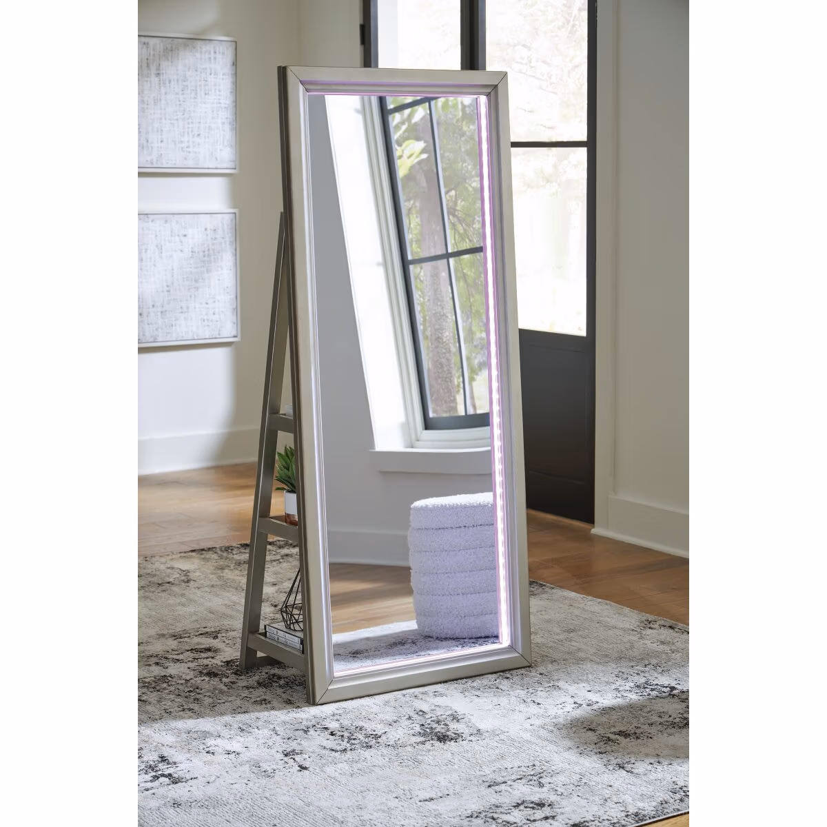 Evesen Floor Standing Mirror/Storage - Image 16