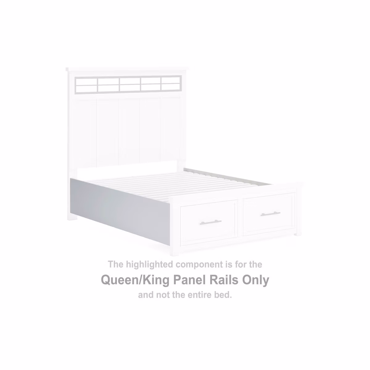 Ashbryn Queen/King Panel Rails - Image 2