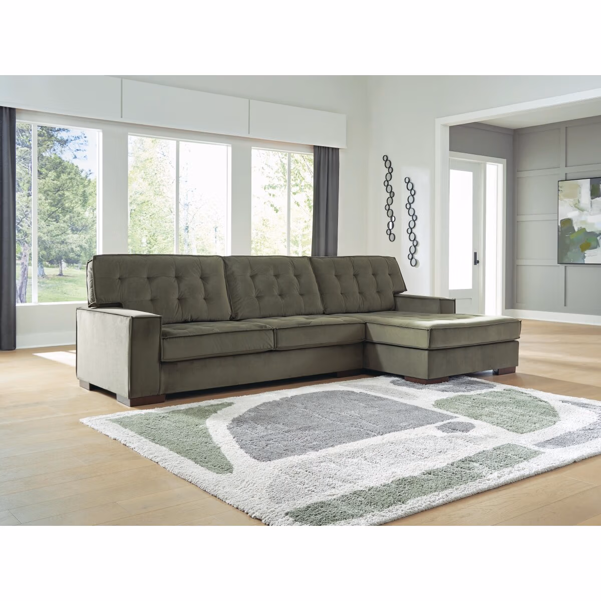 Caspian-Town 2-Piece Sectional with Chaise - Image 3