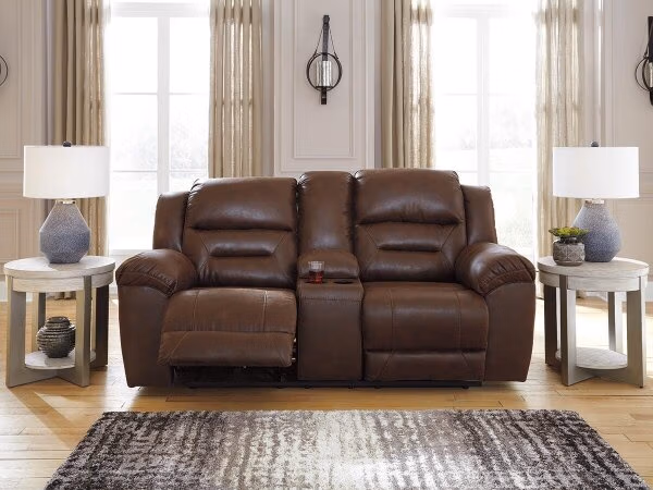 Stoneland Reclining Loveseat with Console - Image 3