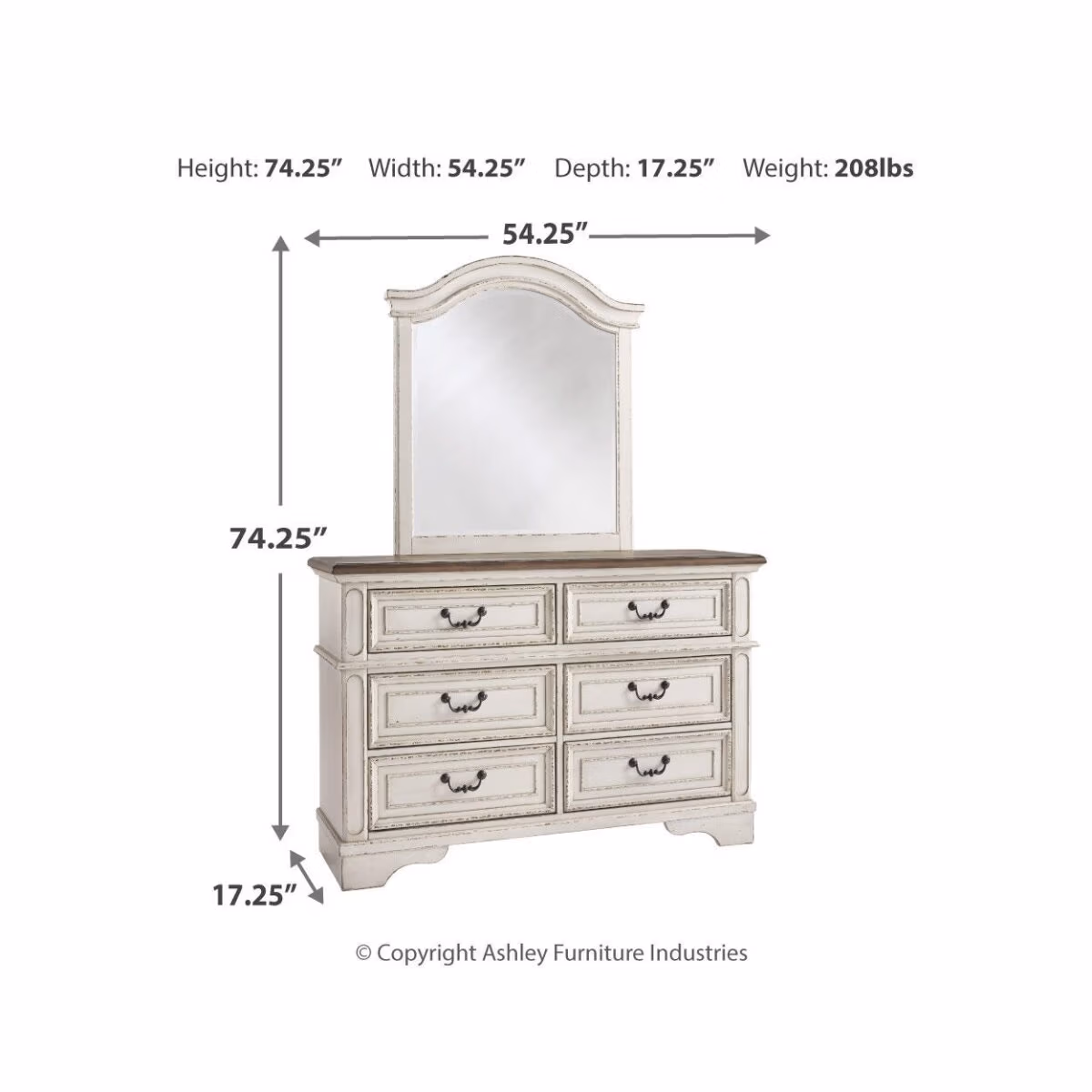 Realyn Full Panel Bed, Dresser, Mirror, Chest and Nightstand - Image 5