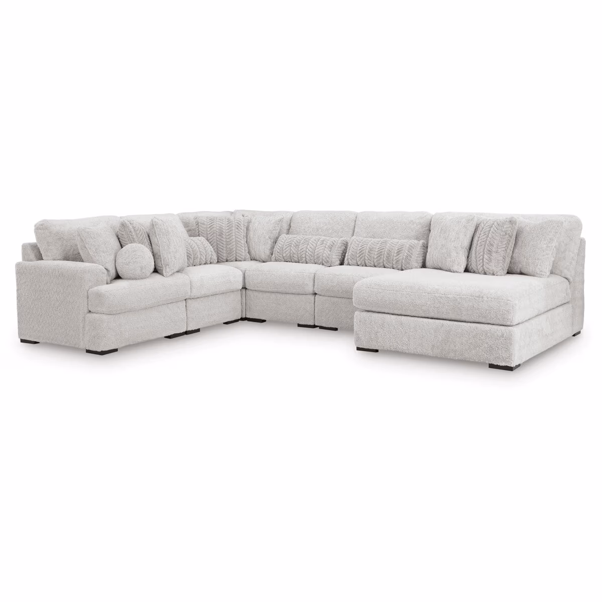 Cuddle Plush 6-Piece Sectional with Chaise - Image 2