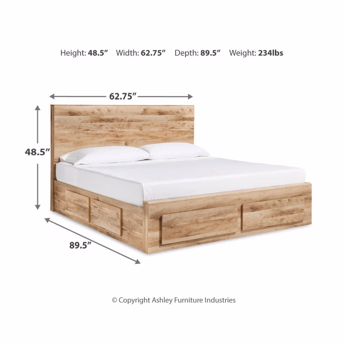 Hyanna Queen Panel Storage Bed with 1 Under Bed Storage Drawer - Image 8