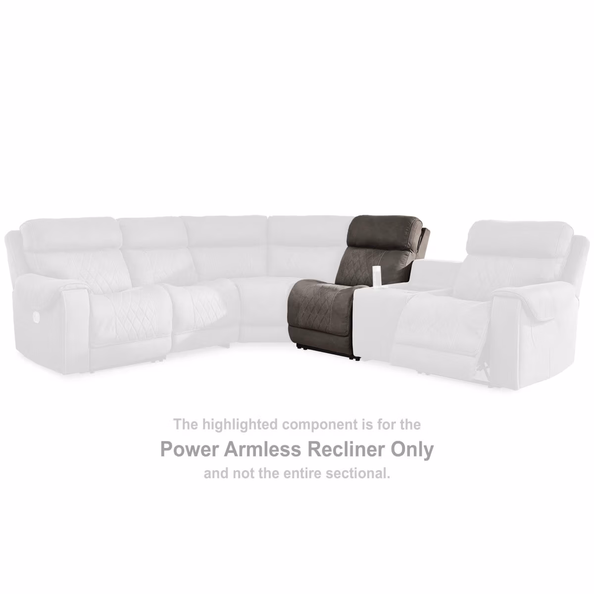 Hoopster Power Armless Recliner - Image 5