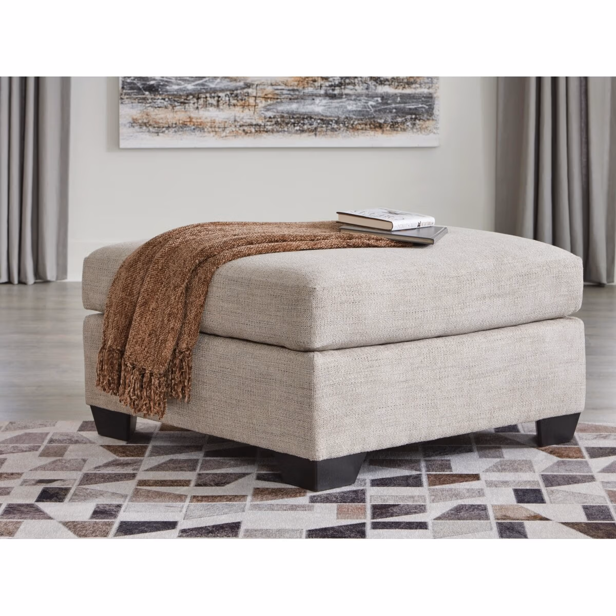Mahoney Oversized Accent Ottoman - Image 3